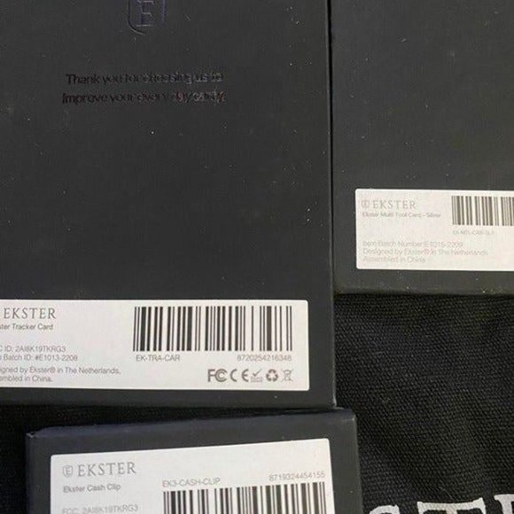 Ekster- TRACKER CARD BUNDLE- Classic black cardholder - Picture 5 of 6